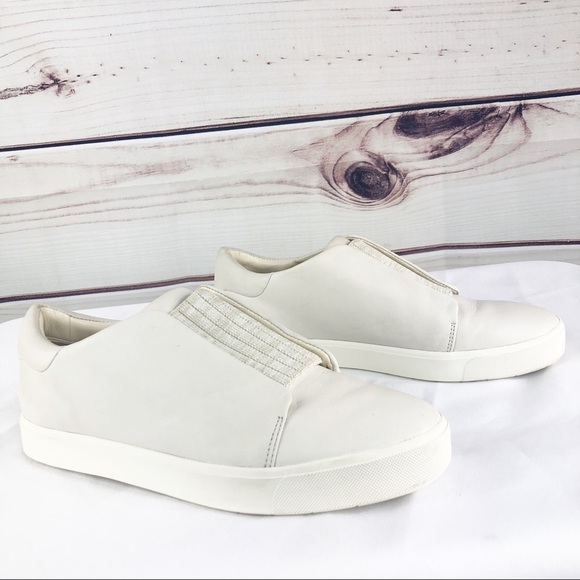 Vince Shoes - Vince white leather slip on sneakers